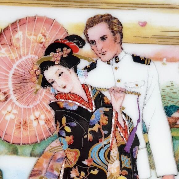 Lenox Official Metropolitan Opera Centennial Plate #68 Madama Butterfly 24K Gold - Picture 4 of 8